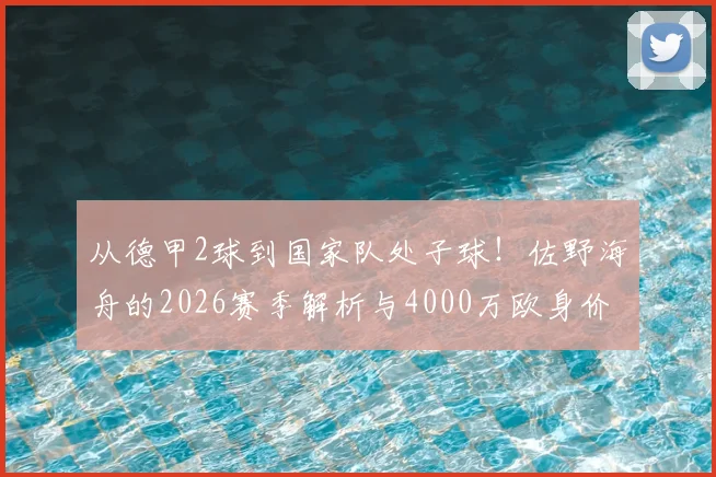 从德甲2球到国家队处子球！佐野海舟的2026赛季解析与4000万欧身价估值探讨